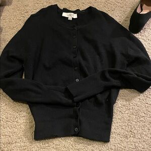 LOFT Women's Classic Black Cardigan